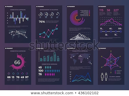 Stock fotó: Infographic Template For Statistic Data Visualization