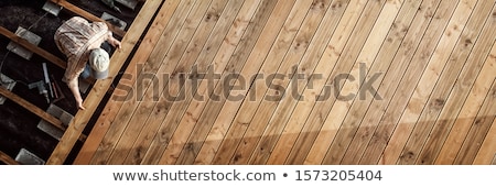 Stock foto: Wood Deck Construction