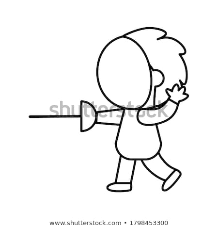 Stock photo: Sword Clip Art Cartoon Illustration