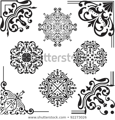 [[stock_photo]]: Ornament Design Elements On Parchment