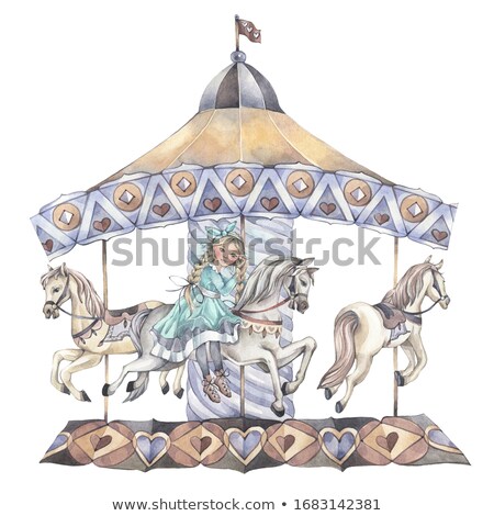 Foto d'archivio: Carousel Girl