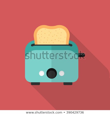 Сток-фото: Flat Vector Icon For Toaster