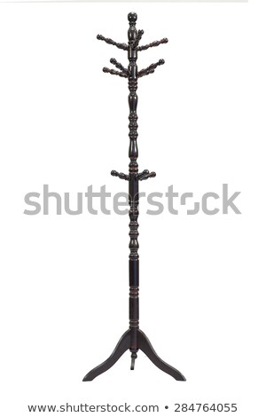 [[stock_photo]]: Wooden Coat Rack Isolated