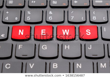 Zdjęcia stock: Press Button Market News On Black Keyboard