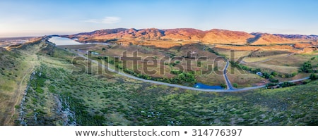 Сток-фото: Aerial Panorama Of Fort Collins