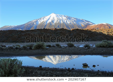 Stock photo: Snow Capped El Teide Tenerife