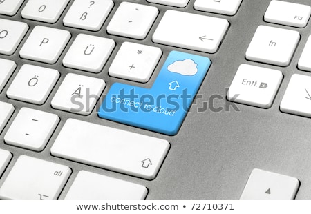 ストックフォト: Cloud Computing On Keyboard Key Concept