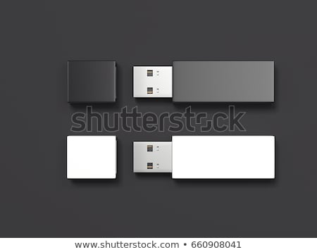 Stok fotoğraf: Two Usb Memory Sticks 3d Rendering