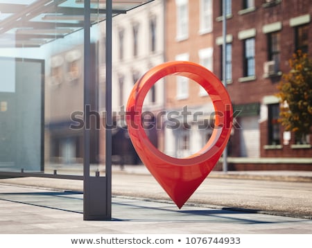 [[stock_photo]]: Bus Station With Blank Banner 3d Rendering