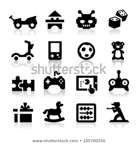 Stock photo: Robot Playing Football With A Child Boy Vector Isolated Illustration