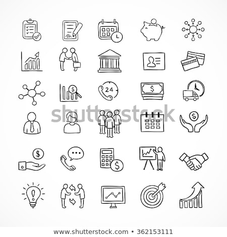 Stock photo: Phone Evolution Hand Drawn Illustration