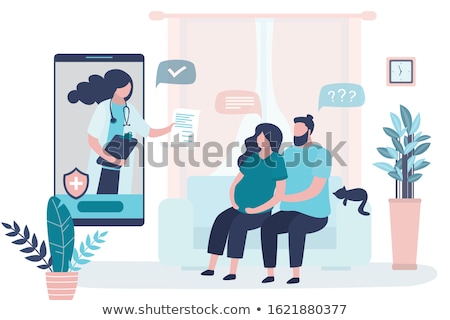 Stockfoto: Pregnant Woman In The Prenatal Clinic