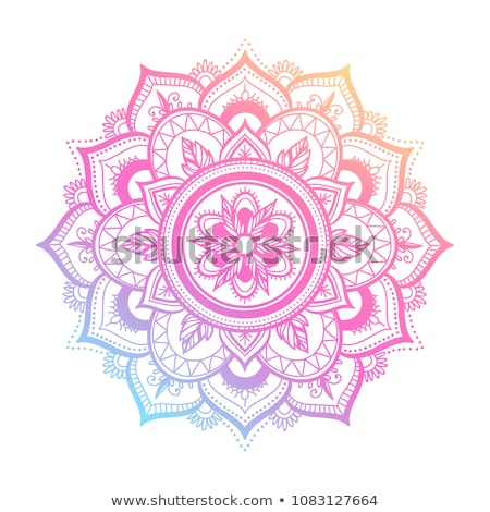 Stok fotoğraf: Background Template With Mandala Designs