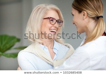 Stock fotó: Two Elegance Ladies Hugging