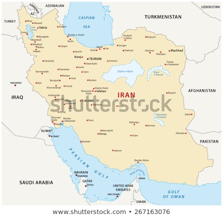 ストックフォト: Map Of Iran