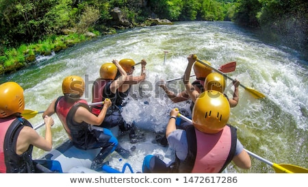 ストックフォト: Rafting Team