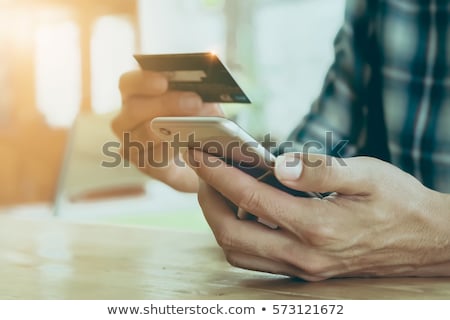 Сток-фото: Phone And Credit Cards