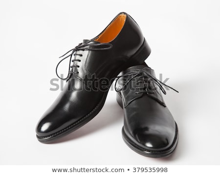 Stock photo: Black Man Shoes
