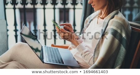 Zdjęcia stock: Woman With Touchpad