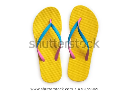 Stock photo: Slippers Isolated On The White Background