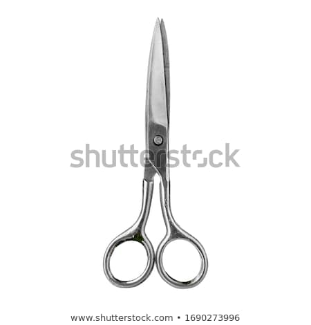 Foto stock: Blades Closeup Isolated On White Background