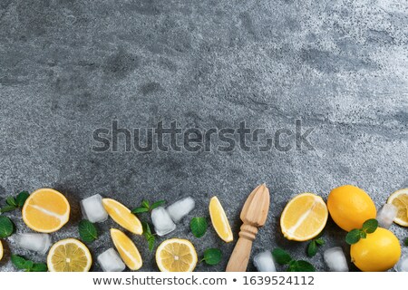 Stock photo: Lemon And Mint Iced