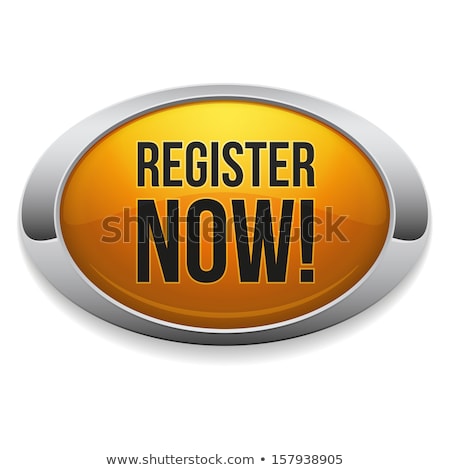 Stok fotoğraf: Register Now Yellow Vector Icon Design