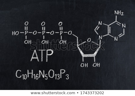 [[stock_photo]]: Blackboard With The Chemical Formula Of Atp