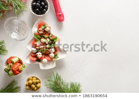 Stockfoto: Holiday Salad On A Plate