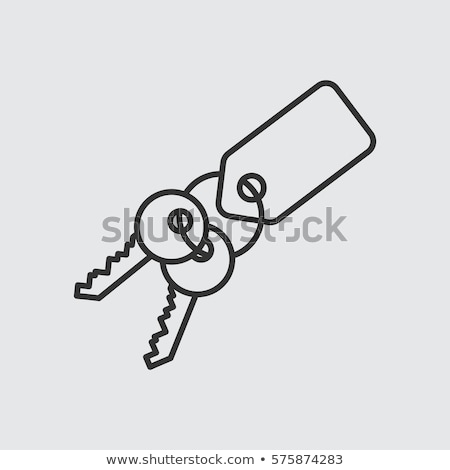 Сток-фото: New House Key Line Icon