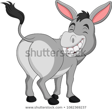 ストックフォト: Happy Cartoon Donkey