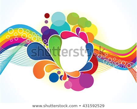 Stock photo: Abstract Artistic Colorful Rainbow Wave