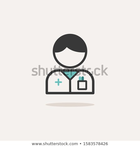 Stock photo: Prescription Icon With Shadow On A Beige Background Pharmacy Vector Illustration