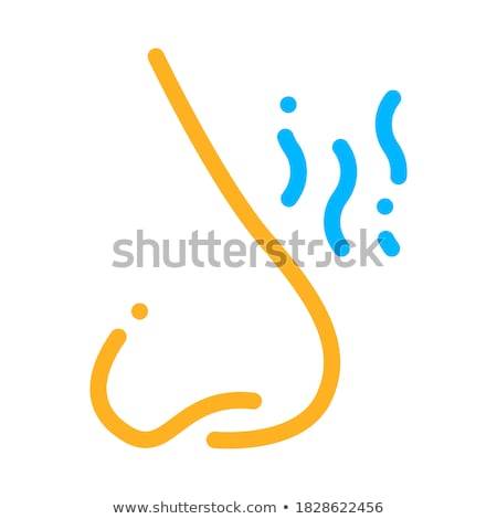 Stock foto: Increased Sense Of Smell Symptomp Vector Icon