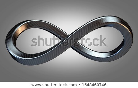 Stock photo: Infinity Symbol Carbon Fibre