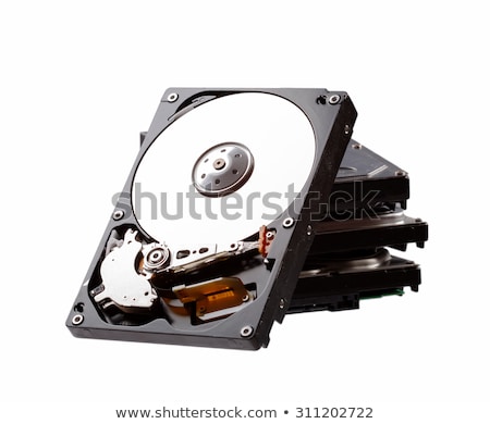 Stock photo: Stack Of Hard Drives