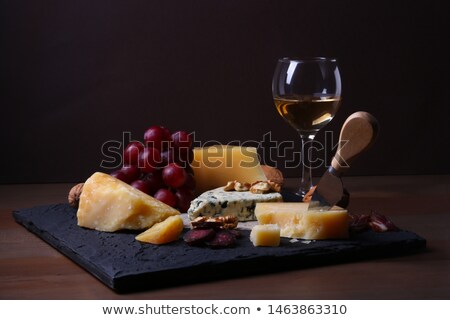 Stock photo: Smoked Meat Wooden Table Empty Space Text