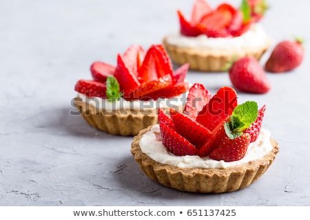 Stock photo: Strawberry Tarts