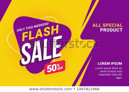 Zdjęcia stock: Super Sale Vector Banner Or Voucher Design Template