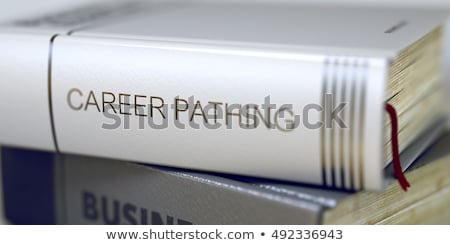 [[stock_photo]]: Book Title Of Career Pathing 3d