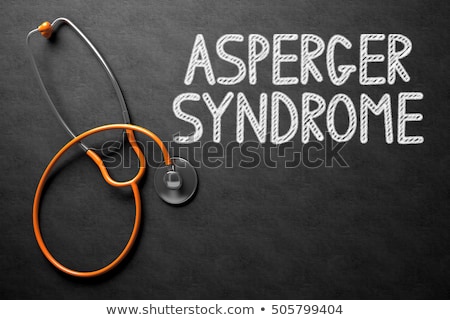 Stockfoto: Asperger Syndrome Concept On Chalkboard 3d Illustration