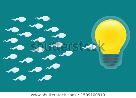 Stock fotó: Light Bulb In The Shape Of Sperm