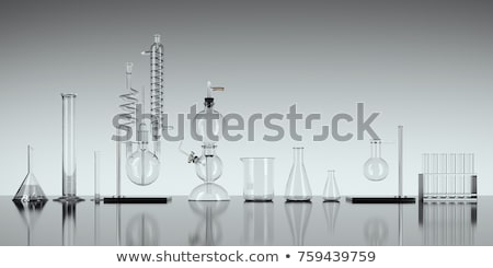 Zdjęcia stock: Glass Chemistry Lab Equipment 3d Rendering