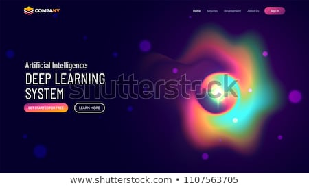 Stock foto: Intelligent Interface Concept Landing Page
