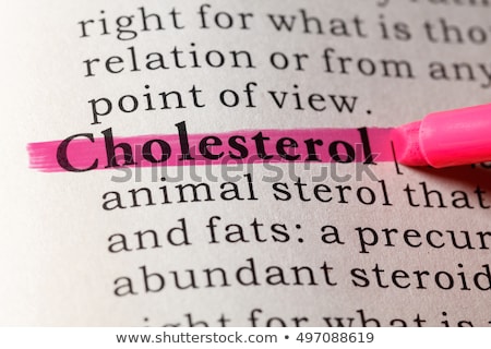 Zdjęcia stock: Cholesterol Dictionary Definition