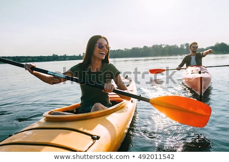 Foto stock: Kayaker