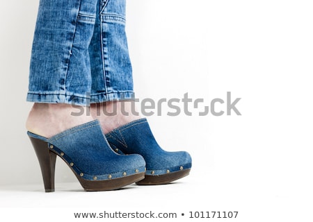 Stock photo: Denim Clogs