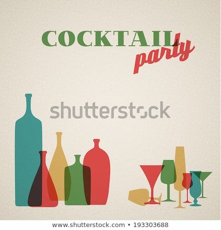 [[stock_photo]]: Retro Coctail Party Invitation Card