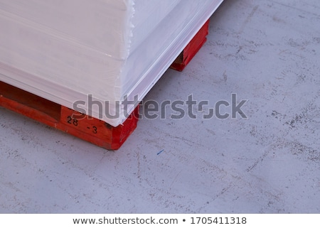 Stock photo: Wooden Panels Stored Inside A Warehouse