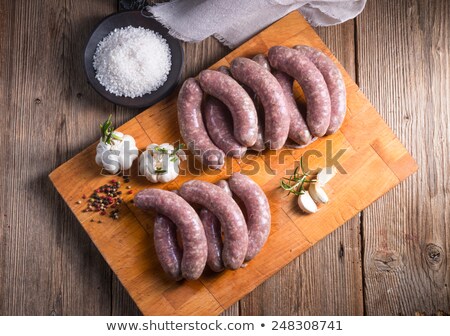 Raw Sausage Meat Home Foto stock © Dar1930